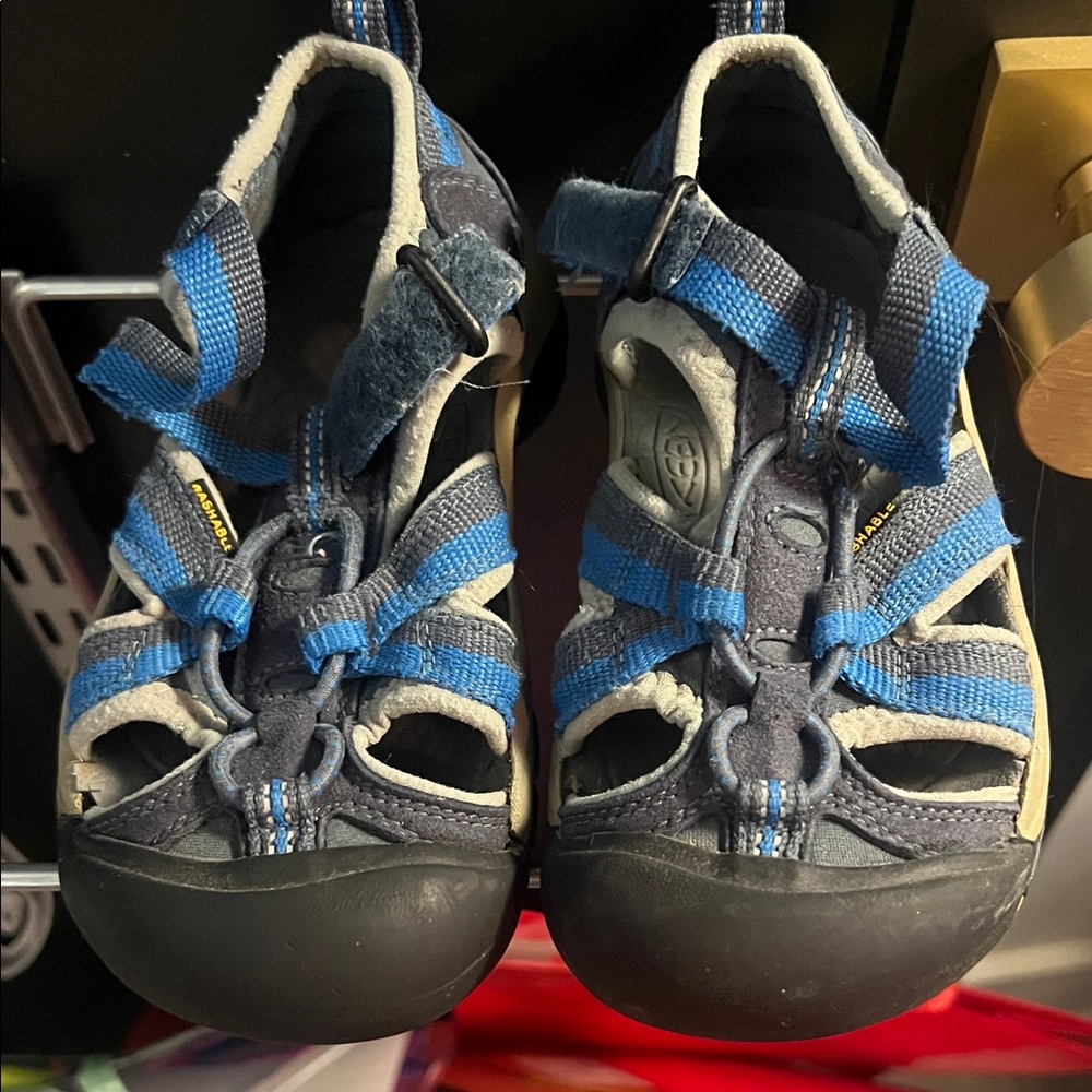 Keen size 12. Kids Blue and Gray Sandals